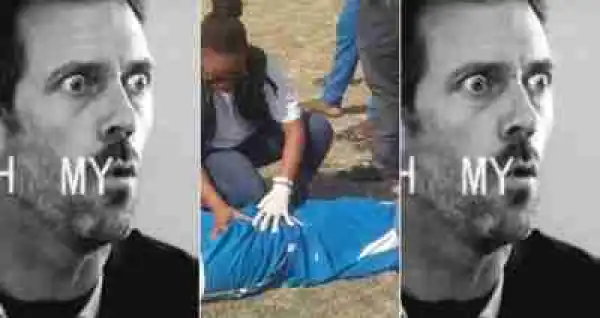 Viral Photo Of A Female Medical Personnel Attending To An Injured Player During Match